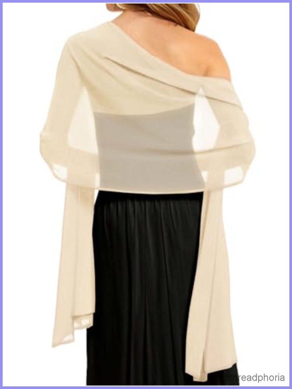 Women Sheer Chiffon Shawl Wrap Evening Dress Cover Up Lightweight